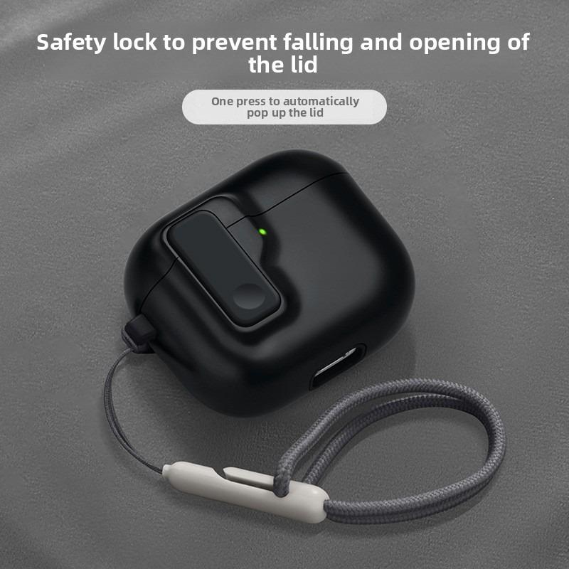 Applicable To AirPods 4th Generation Earphone Case Apple AirPodspro 2nd Generation Wireless Bluetooth Button Earphone Case Soft Case