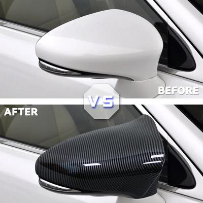 Car Side Rearview Mirror Cover Caps For Lexus IS ES GS LS CT RC F-Sport IS200 IS250 IS300 IS350 2014-2020 Add On Mirror Covers