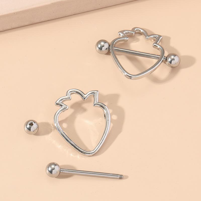 Milchring aus Edelstahl, U-förmiger Diamant-Milchnagel