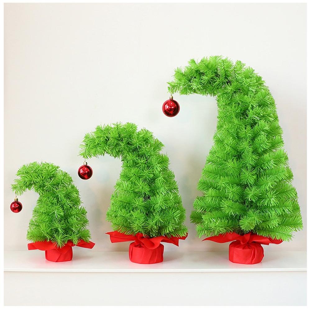 Christmas Tree Ornament PVC Desktop Ornament Flexible Branches