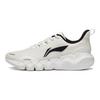 Li-Ning Chaussures de course basses dynamiques antidérapantes respirantes absorbant les chocs pour hommes baskets Blanc Noir ARST045-3