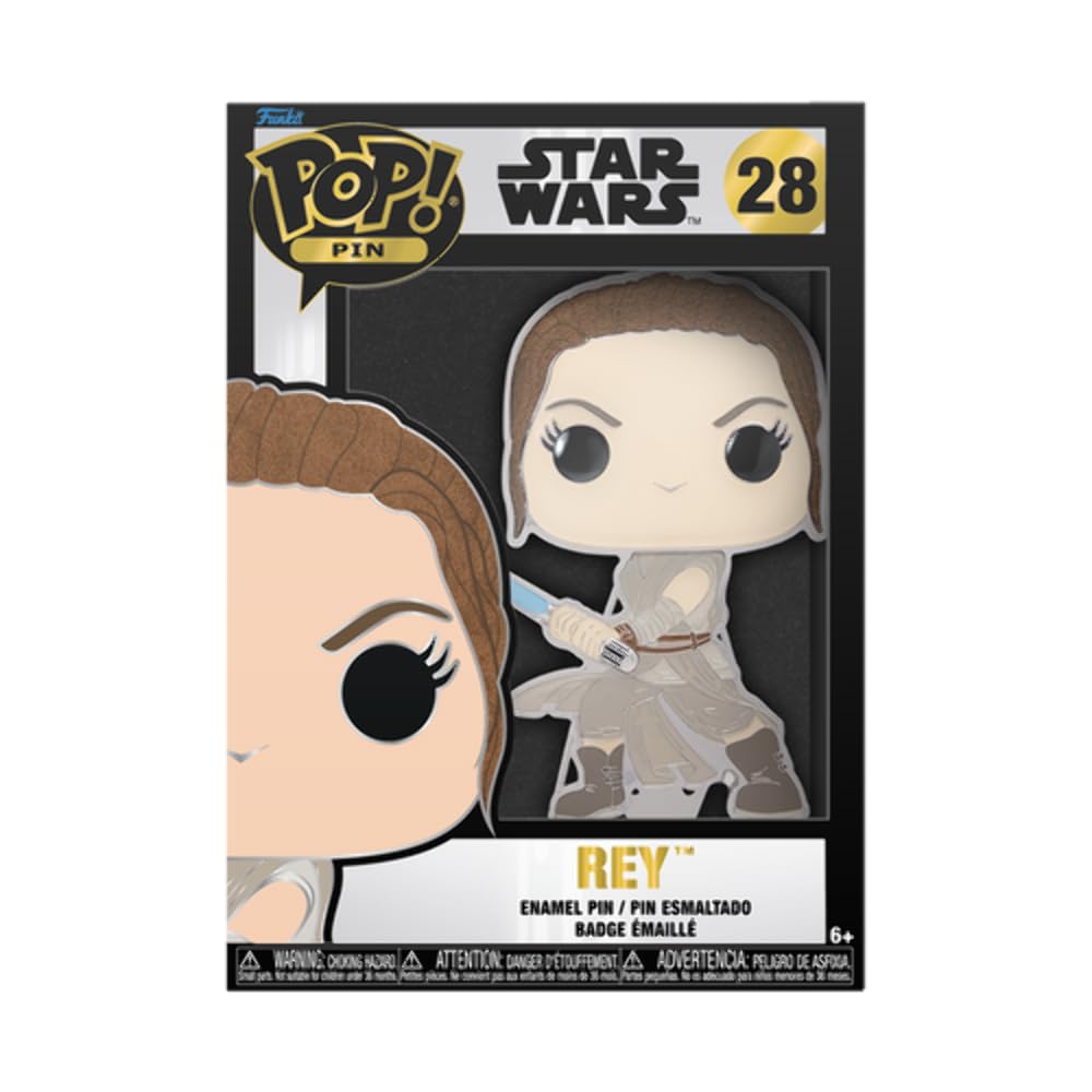 Funko Sized Pin Funko Pop Pin Star Wars Rey Figure Pop!