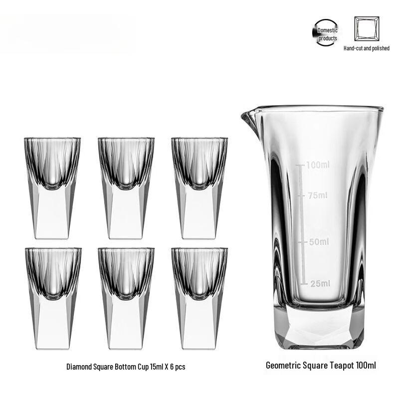 Light Luxury Diamond Baijiu Glass & Decanter Set