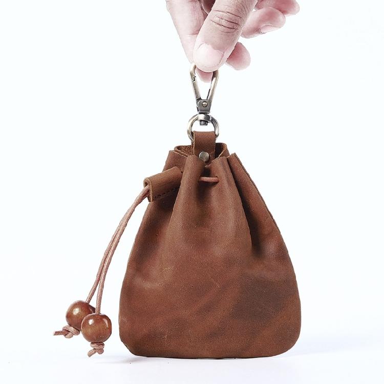 Mittelalterliche Gürteltaschen Renaissance-Accessoires Leder Kordelzugbeutel