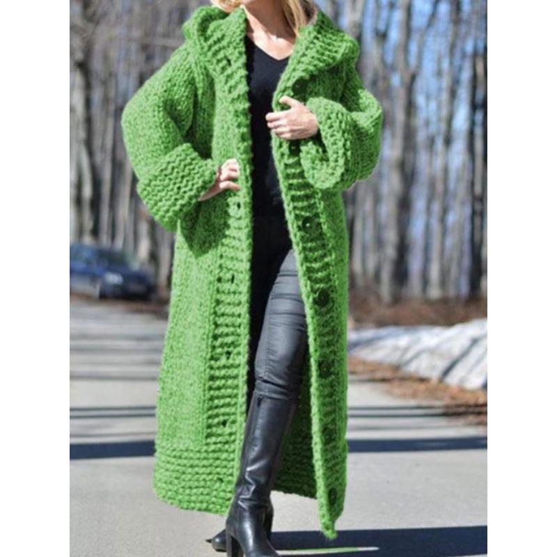 INDFS Damenmode, lässig, Herbst/Winter, einfarbig, bedruckt, langärmelig, mit Kapuze
