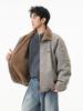 Men's Trendy Thickened Cotton Lapel Jacket for 2025 Fall/Winter - Loose Warm Motorcycle Outerwear