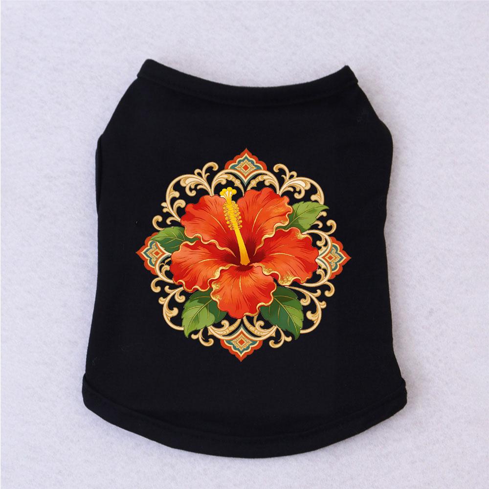 Cat Aummer Vest Hibiscus Pattern Comfortable Material Cats & Dogs Parties Clothes Suitable For Persian ,Siamese cats