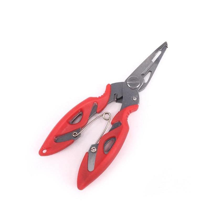 Multi-Function Fishing Plier, Carbon Steel Fishing Line Cutter Fishing Hook Remover Freshwater Saltwater Fishing Split Ring Braid Tool
