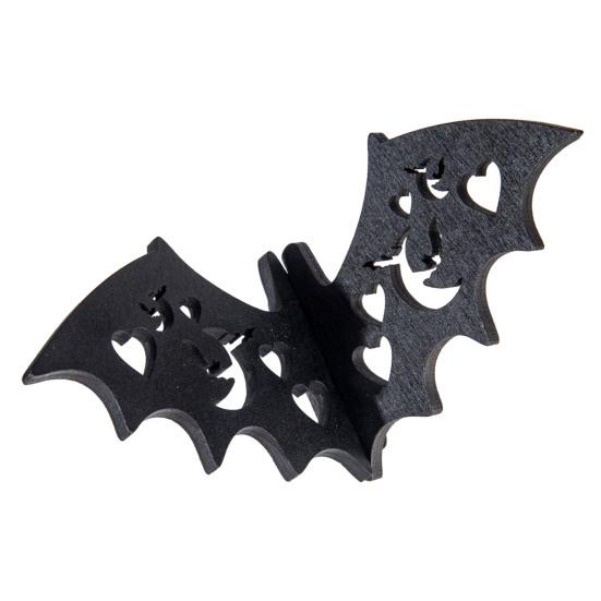 Bat Decoration Hollow Spider Spooky Easy Assembly Reusable Wooden Black Bat Ornament Centerpiece Party