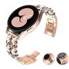 Pulseira de 20mm 22mm para Samsung Galaxy Watch 4/classic/5/6/7/FE/active 2 Couro+Metal Link pulseira correa watch 5 Pro 45mm Strap