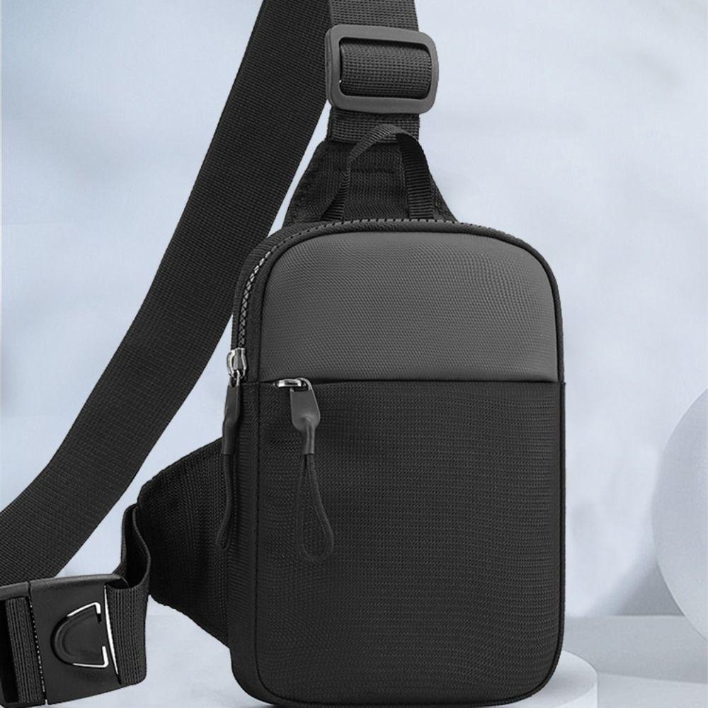 Men's Chest Bag Fashion Small Canvas Shoulder Crossbody Bags for Man Mini Cloth Sling Sport Cross Phone Male Handbag