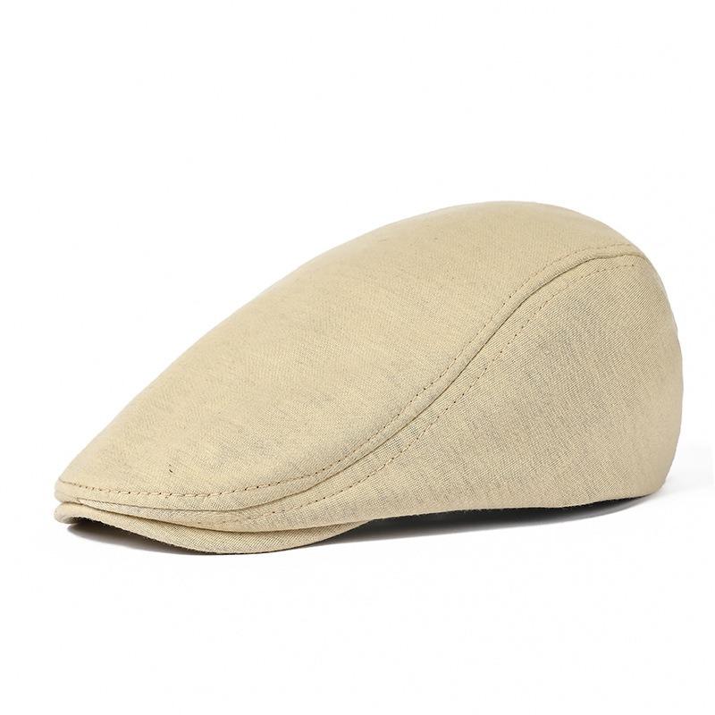 Cappello di lana, berretto da uomo tinta unita, cappello casual retro in avanti, visiera stagionale, cappello da donna