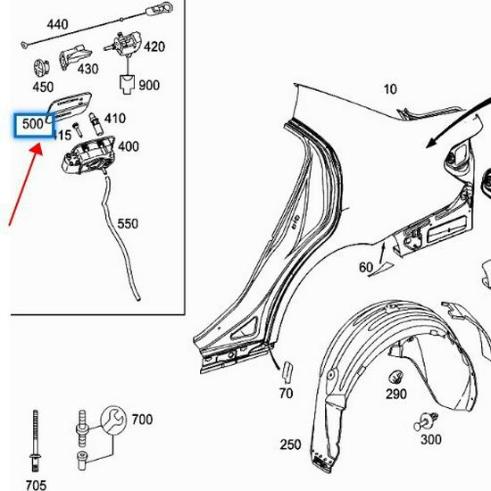 Capac rezervor combustibil Mercedes-Benz E-Class W212 2127570006