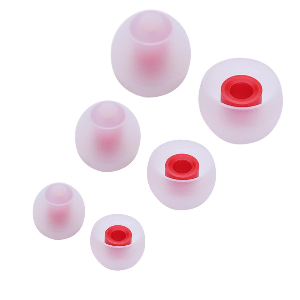 3 Pairs(6pcs)L M S In Ear Tips Noise Isolating Silicone Earphone Earplugs Comfortable Ear Bud Tips Replacement for KZ Earphones