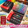120/288/366 Colors Acrylic Paint Soft Brush Markers Set, Paint Pens Paint Markers, Acrylic Paint Pens for Wood, Stone, Canvas