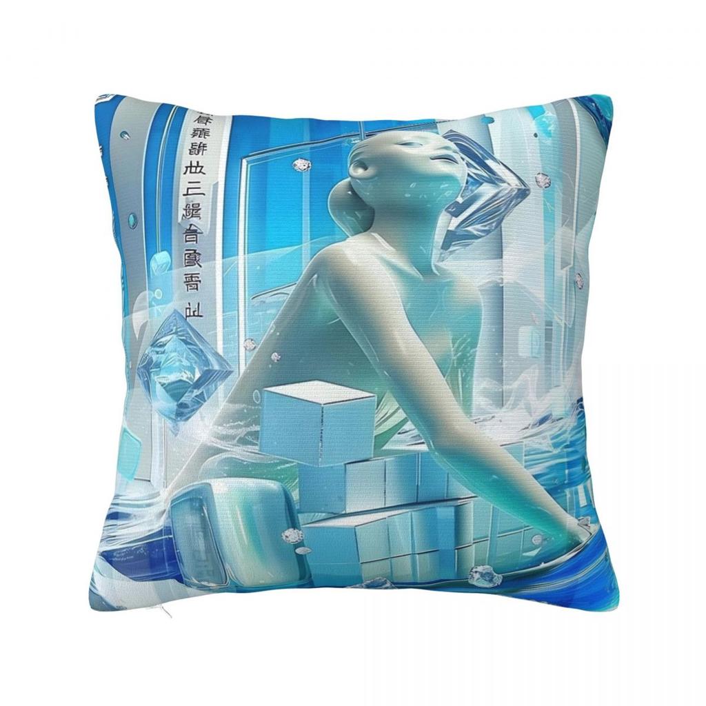 Symphony Dolphins Frutiger Aero Kuddfodral Roligt Kuddfodral Mjukt Anpassat Kuddöverdrag Örngott För Soffa Sovrum Heminredning