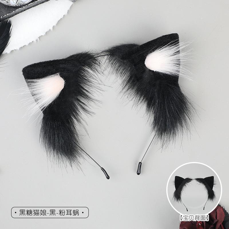 Handmade plush simulated cat ear hair accessories cute kitten headdress cosplay comic exhibition animal ears cat ear headband