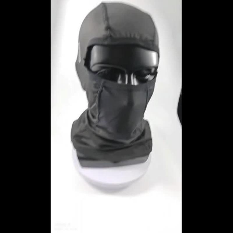 Breathable & Warm Motorcycle Riding Neck Gaiter Adjustable Ear Loops Full Face Coverage for Winter Skiing And Street Bikes