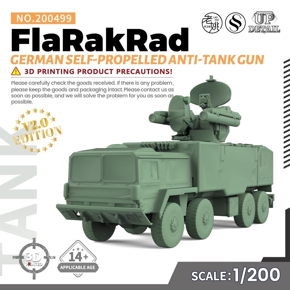

SSMODEL 1/200 Military Model Kit German FlaRakRad Self-Propelled Anti-Tank Gun