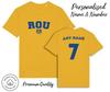 Romania ROU T-Shirt 2024 Personalised Name and No Adult Kids Baby, Football Euro