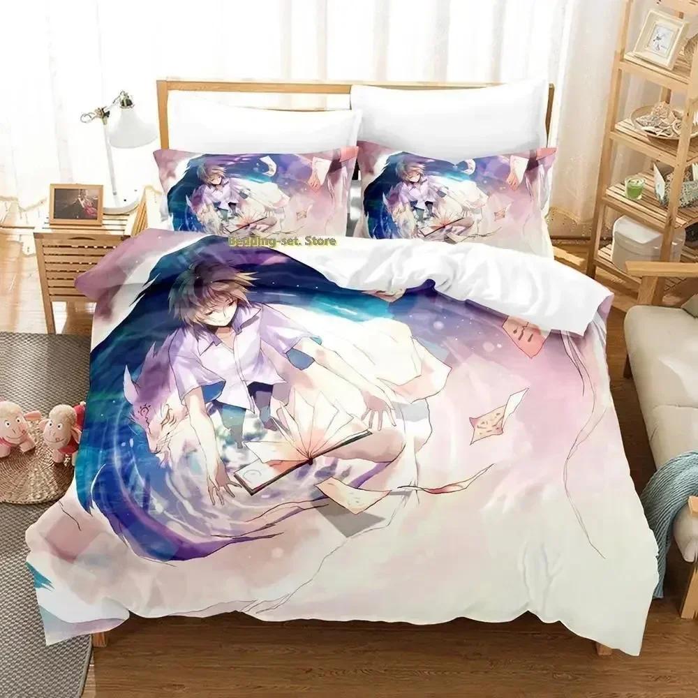 New Natsume's Book of Friends Bedding Set Single Twin Full Queen King Size Bed Set Adult Kid Bedroom Duvet cover Sets  Bed
