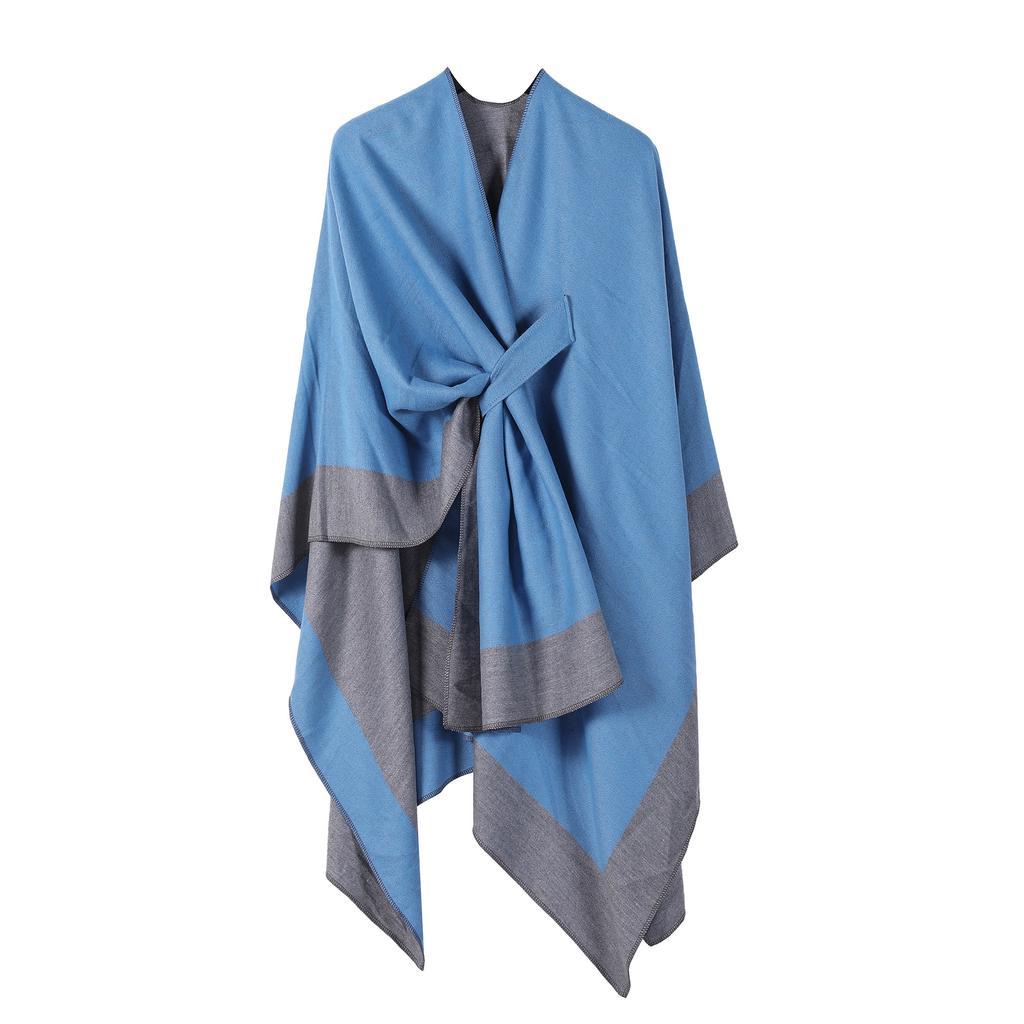 Multifunctional Thermal Shawl, Simple Office Nap Blanket, Split Cloak, Men On Both Sides