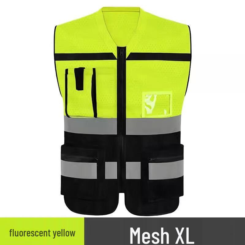 HANDUNYOU Multi-Pocket Reflective Safety Vest