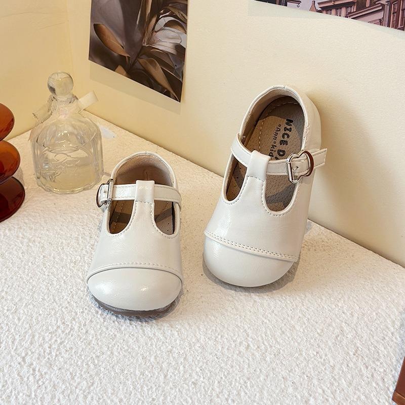 Anti-slip Leather Children's Shoes, Toddler Walking Soft-soled Shoes, Single Shoes