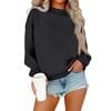 Damen Winter Tops Damen Langarm Sweatshirt Lässig Locker Geschnitten Pullover Fleece Tops