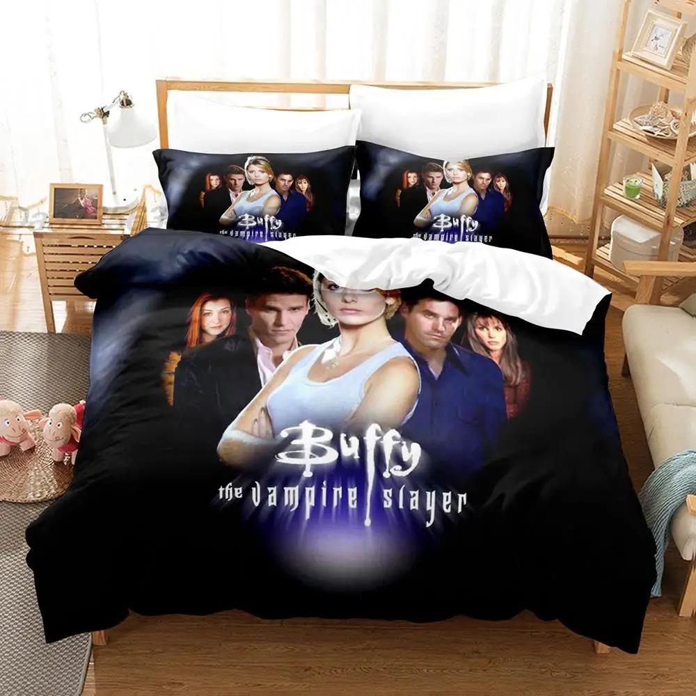 Buffy The Vampire Bedding Set Single Twin Full Queen King Size Bed Set Aldult Boys Bedroom Duvetcover Sets 3D Bettwäsche 135X200
