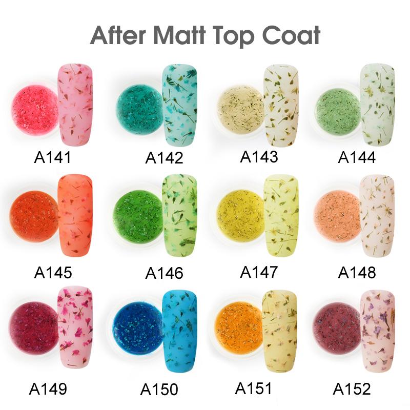 ROSALIND 5ml Dry Flower Fairy Gel Nail Polish DIY Dried Flower Semi Permanent Soak Off New Style Nail Art Top Base Hybrid Varnish UV Nail Gel