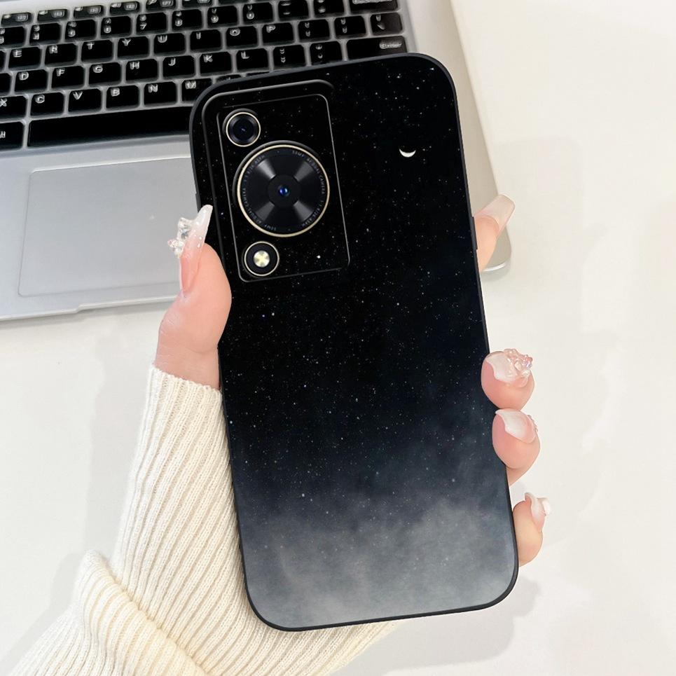 For Cover Huawei Nova Y72 / Nova Y72 MGA-LX3 Gothic Style Moon Night View Avocado Painting Case Bumper Soft Matte Silicone Funda
