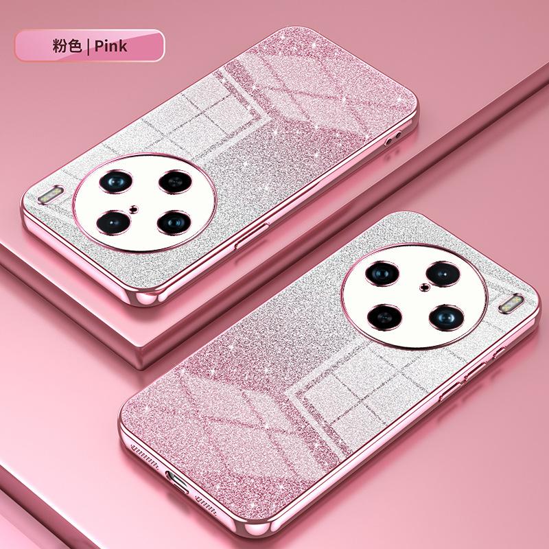 Applicable to VIVO X300Pro electroplating glitter mobile phone case X200 transparent X100 anti-drop X90 protective case