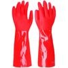 AnveloJ59 Fleece-Lined Long Rubber Cleaning Gloves (10 Pairs)