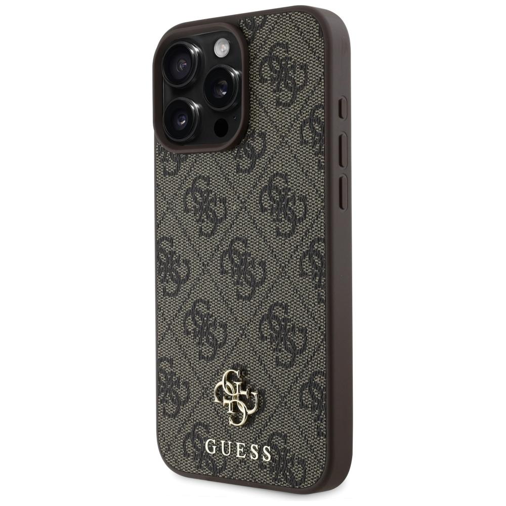 Guess Hc Pu 4G Small 4G And Classic Case For iPhone 16 Pro Magsafe Brown