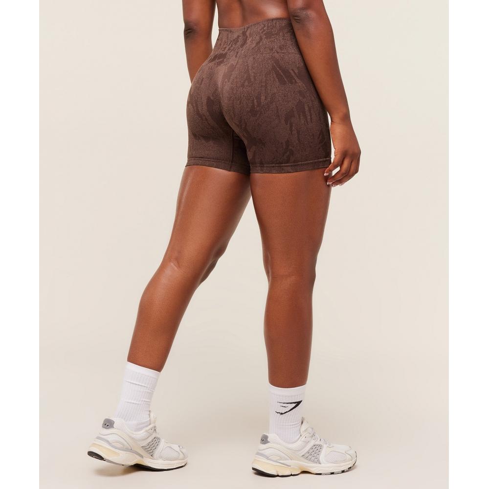 Gymshark Adapt Camo Seamless Shorts Archive Brown Soft Brown B4b9e Nc68