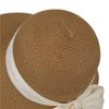 Foldable Lace Brim Sunshade Cap Wide Brim Sun Protection Cap Vacation Straw Sun Hat  Beach