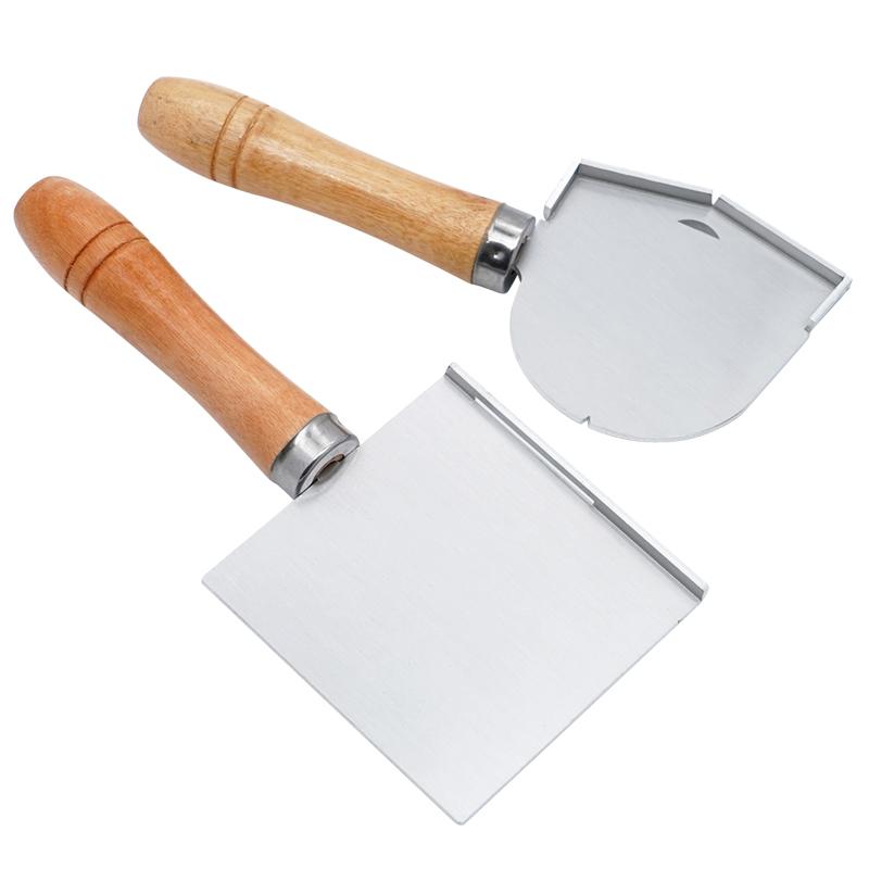 1Pc Dental Wax Spatula Dental Prosthesis Processing Wax Dental Laboratory Tools Aluminum Alloy Square Semi-Circular Wax Dam Tool