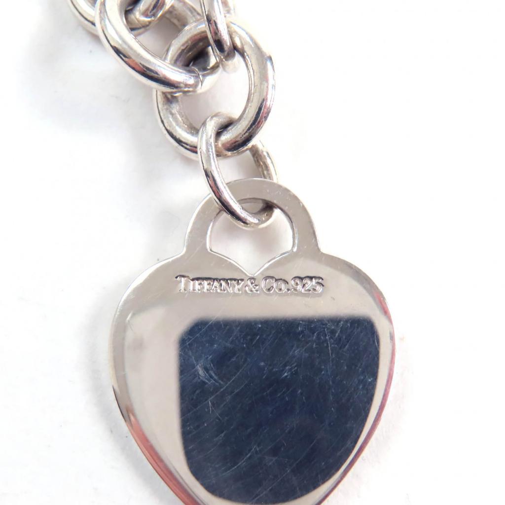 Great TIFFANY&Co. bracelet Heart tag Silver SV925 Women Used