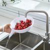 PDTO Drainer Bowl Strainer with Spout for Pasta Fruit Vegetable Food Colander Baskets
