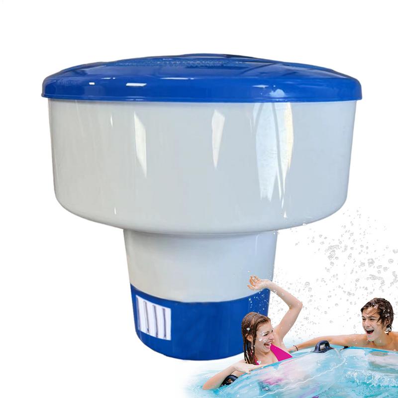

1pcs Floating Swimming Pool Chlorine Tablet Automatic Dispenser Pool Floating Dispenser Outdoor Pool Cleaning Supplies five inches