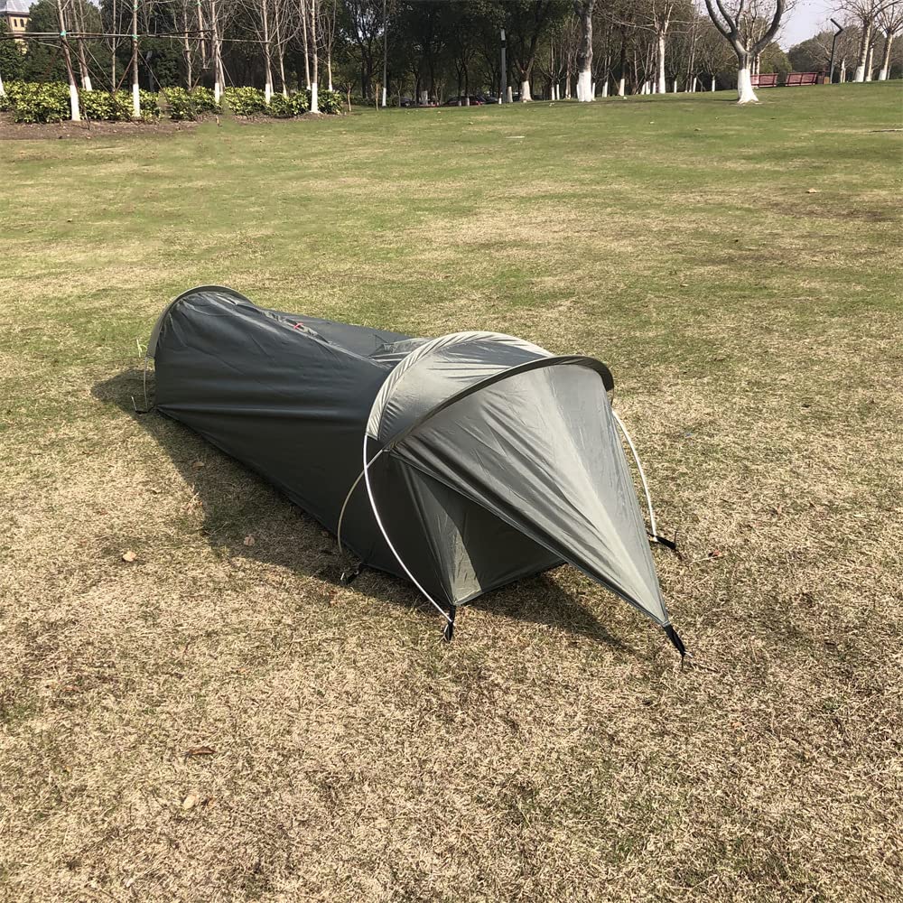 RUSUO Mesh Ultralight 1 Person Tent Waterproof Camping Tent for Outdoor Backpacking Hiking Fishing Tent,