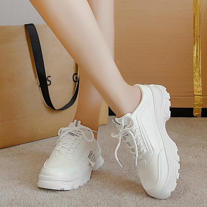 

Shallow Mouth Lace-up Comfortable Fashionable Slippers New Non-slip Geometric Casual Flat Footwear for Women Spring/Autumn Baotou 39