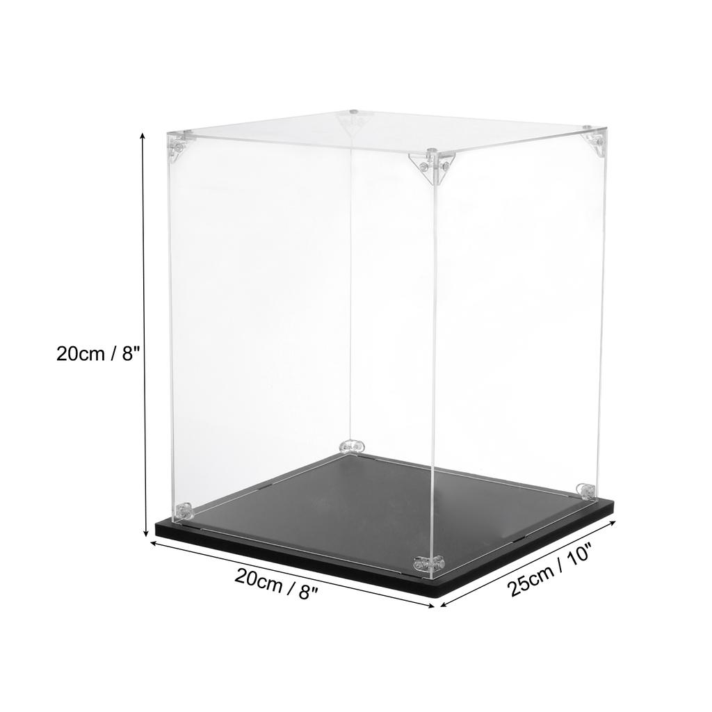 Acrylic Display Case Clear Display Box Show Case Assemble Dustproof Display Box Storage Organizer for Collectibles Action Figure