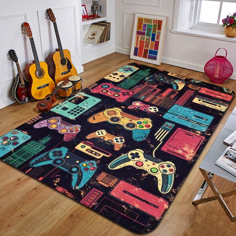 C-Creative Switch Game Carpet Fashion Yoga Mat Bedroom Decoration Carpet Living Room Bathroom Decoration Floor Mat Birthday Gift