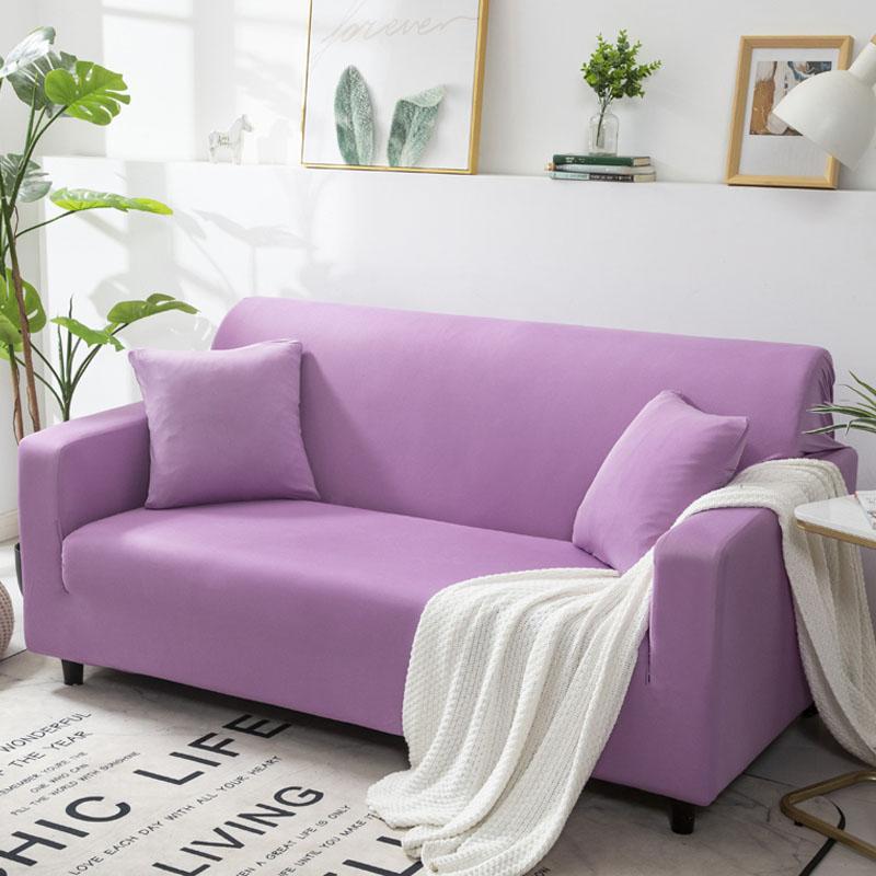 Elastic Plain Solid Sofa Cover Stretch Tight Wrap All -Inclusive Sofa Cover For Living Room Funda Sofa Couch Cover Armchair Cover