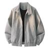 Men's Trendy Retro Tie-Dye Stand Collar PU Leather Jacket - Autumn Casual Outerwear