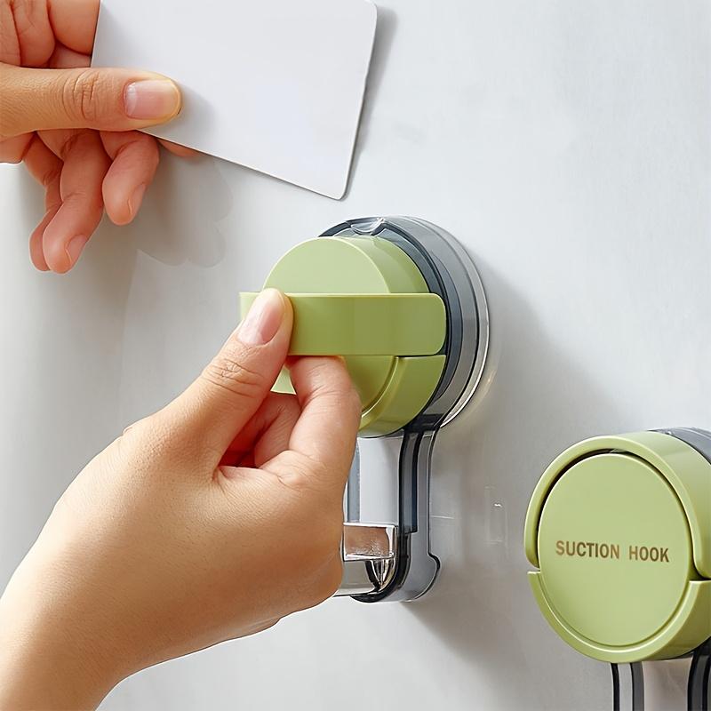 4pcs Powerful Vacuum Drilling-Free and Self-Adhesive Towel Racks with Suction Cup Hooks, Utility Hooks