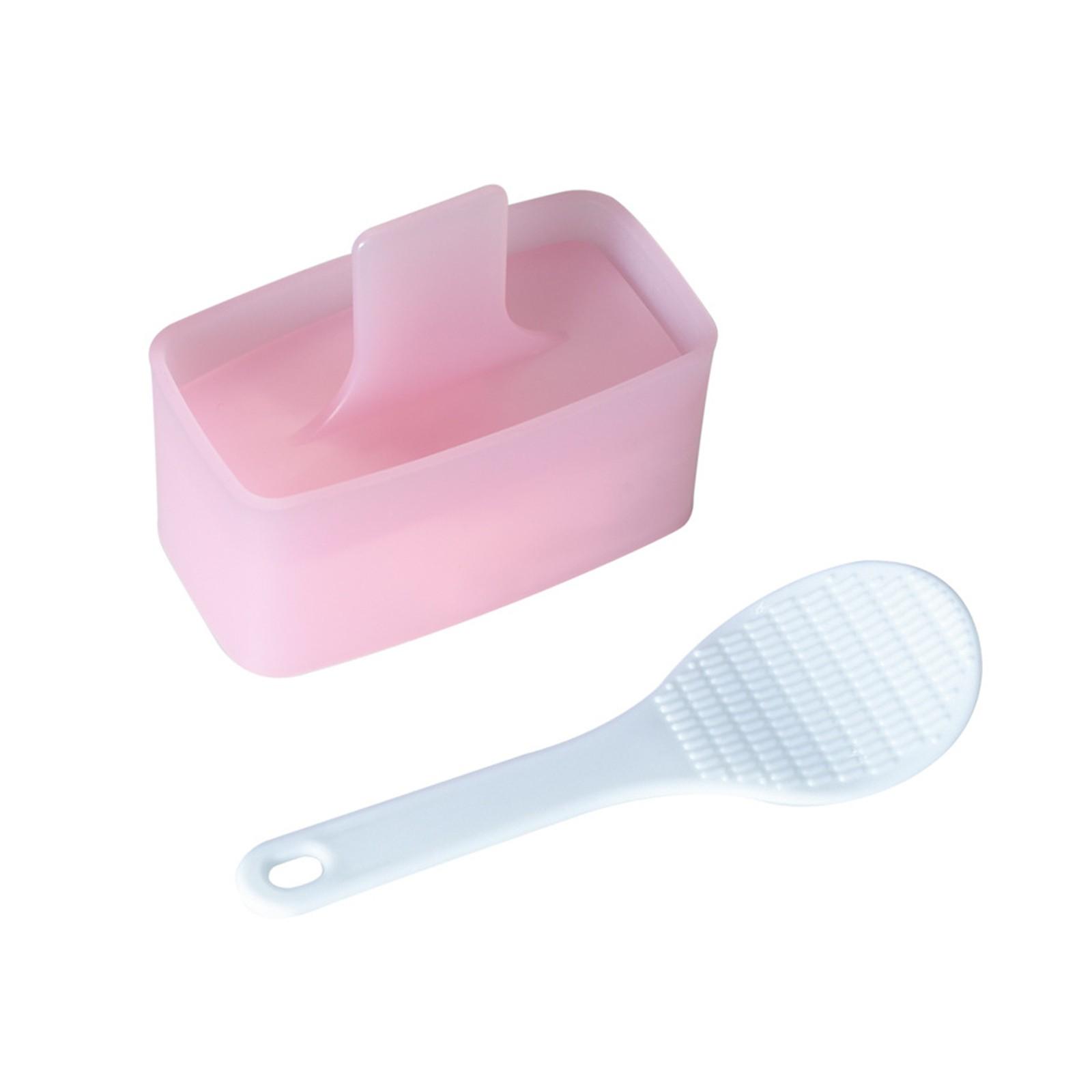 

Форма для приготовления тысячеслойного рисового шарика, квадратная форма для суши в виде военного корабля, японская детская самодельная форма для бэнто из водорослей, многослойный инструмент One Size розовый