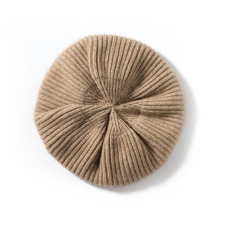 

Кашемировая осенне-зимняя новая модель женская высококачественная вязаная уличная теплая шапка с защитой ушей модный вязаный повседневный берет One Size